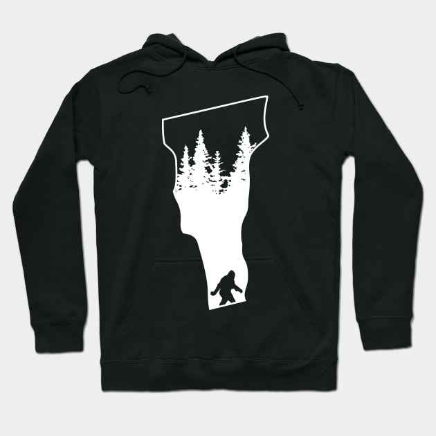 Vermont Bigfoot Gifts Hoodie by Tesszero